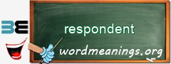 WordMeaning blackboard for respondent